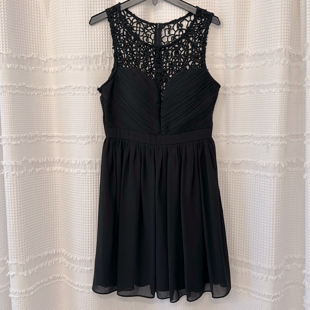 Maniju black short dress